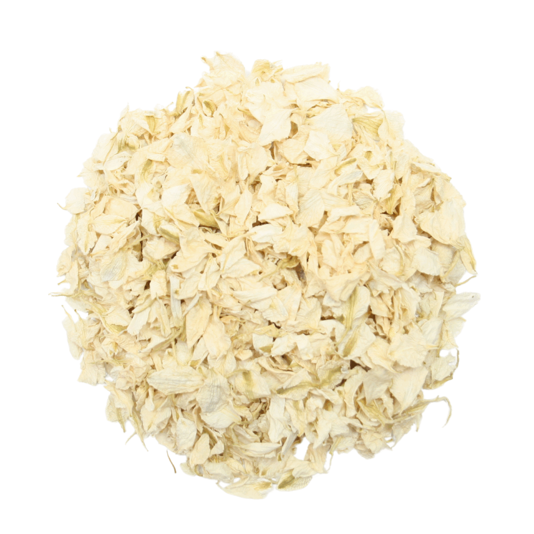Ivory Larkspur Petals