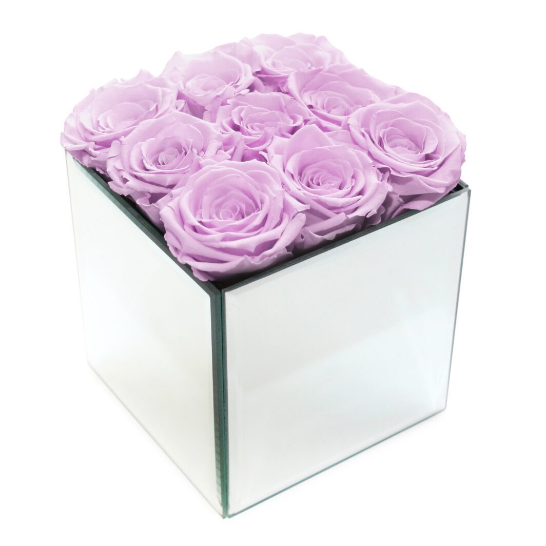 Lilac Preserved Rose Box - Large