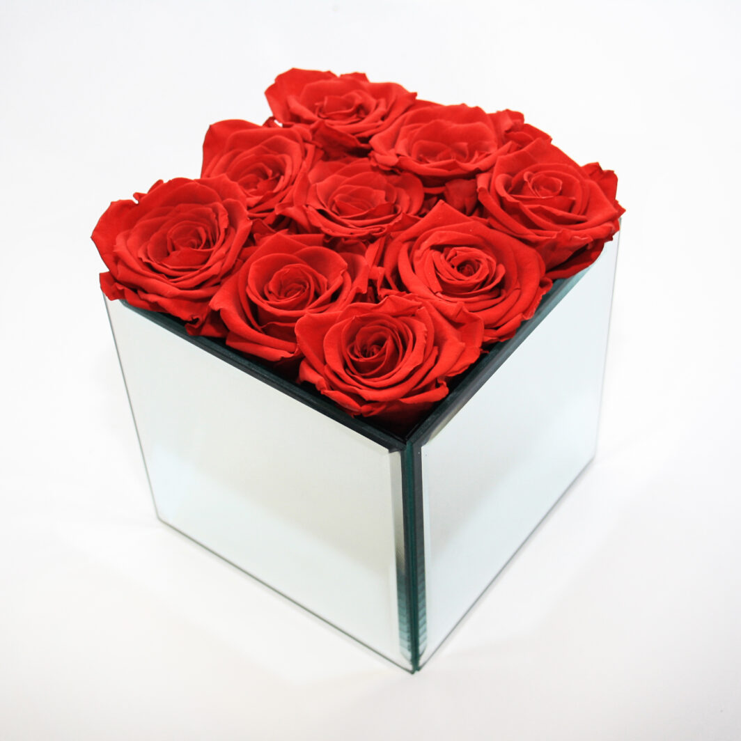 Red Preserved Rose Box - Large