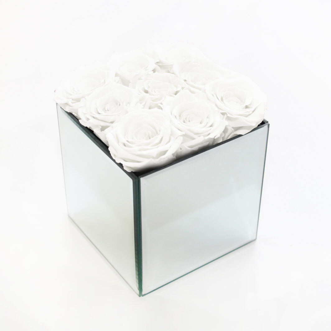 White Preserved Rose Box - Large
