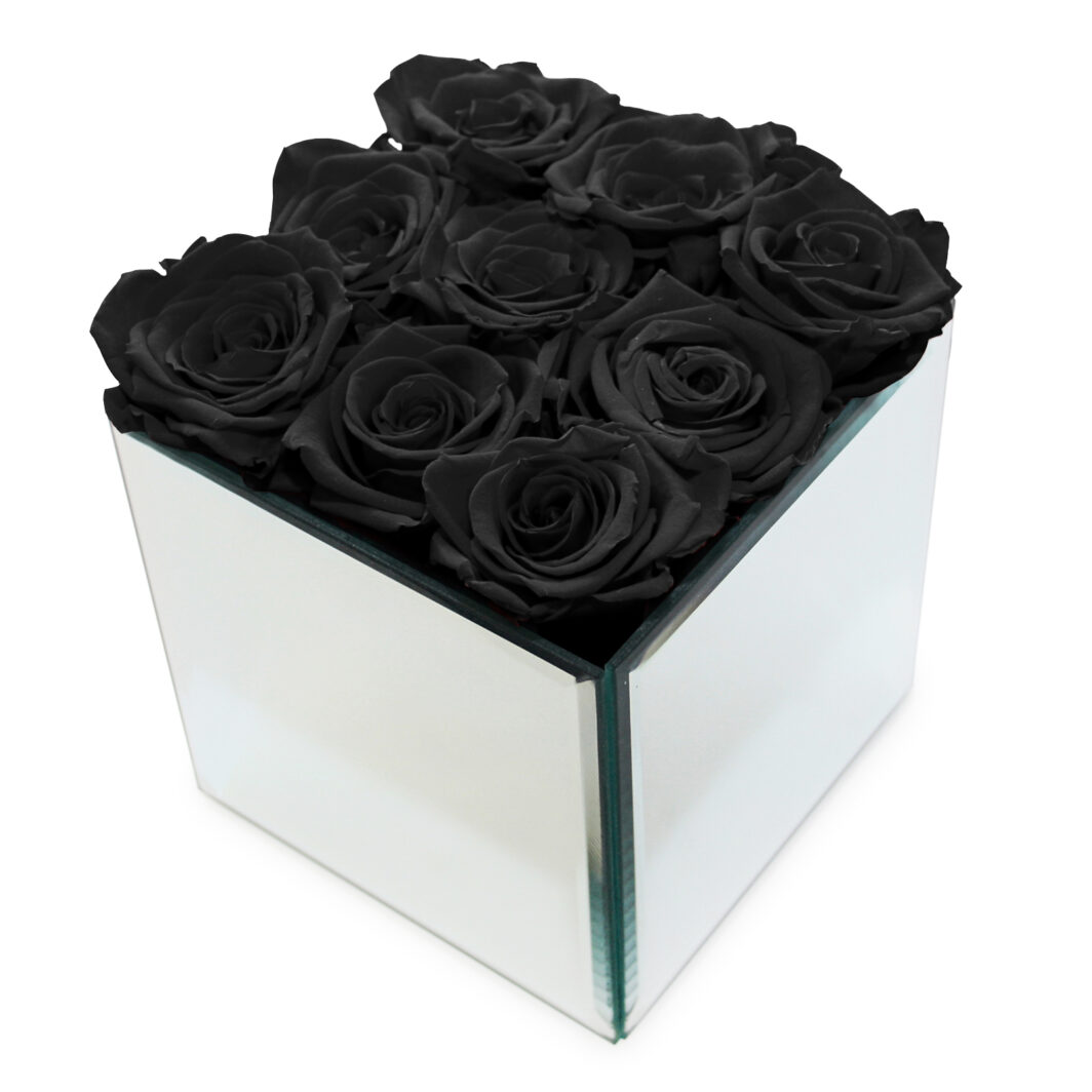 Black Preserved Rose Box - Large