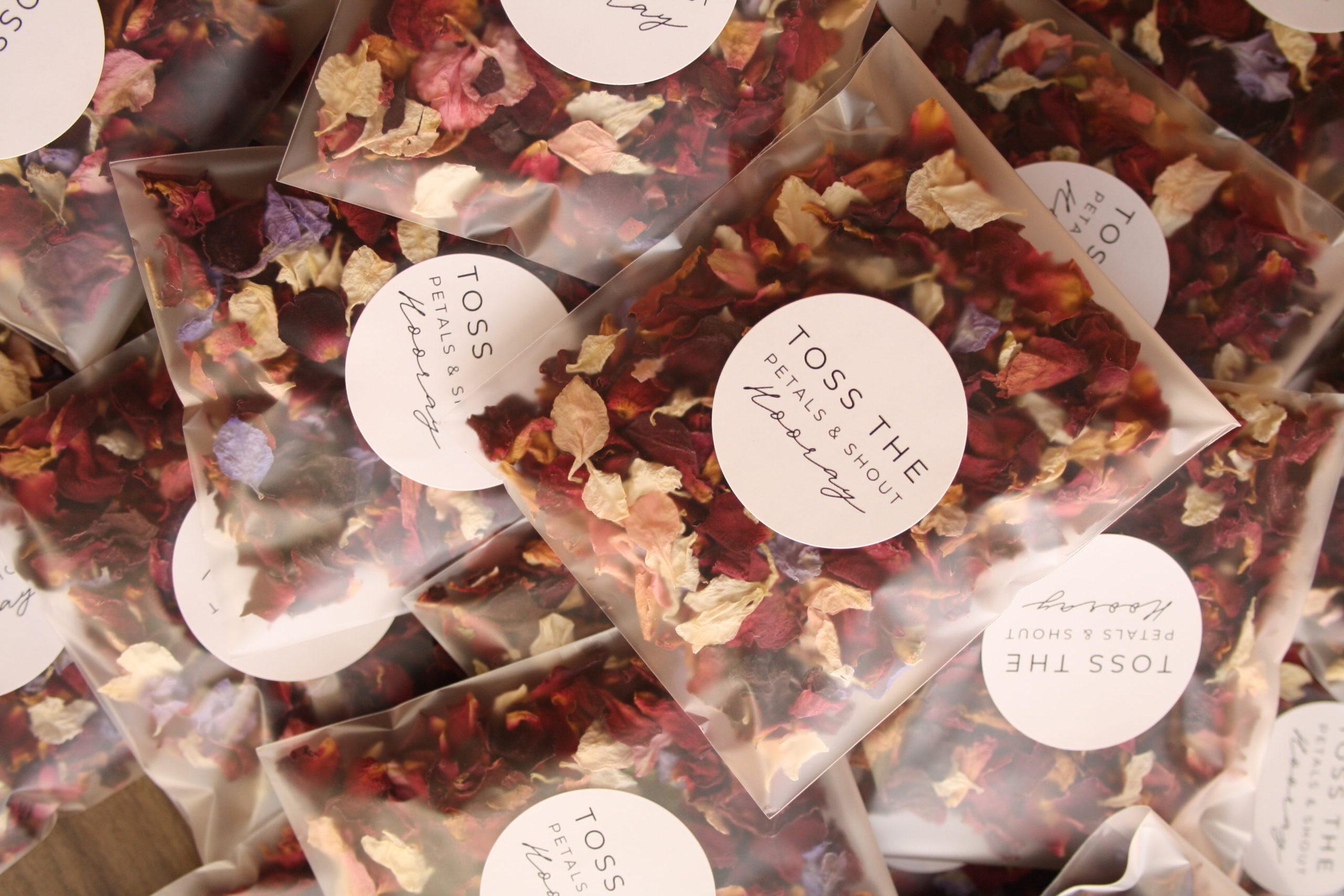 20 Biodegradable Confetti Petal Packets - Image 2