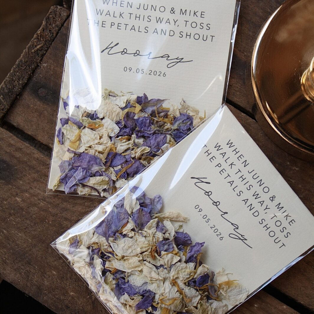 Hooray personalised Confetti Packets