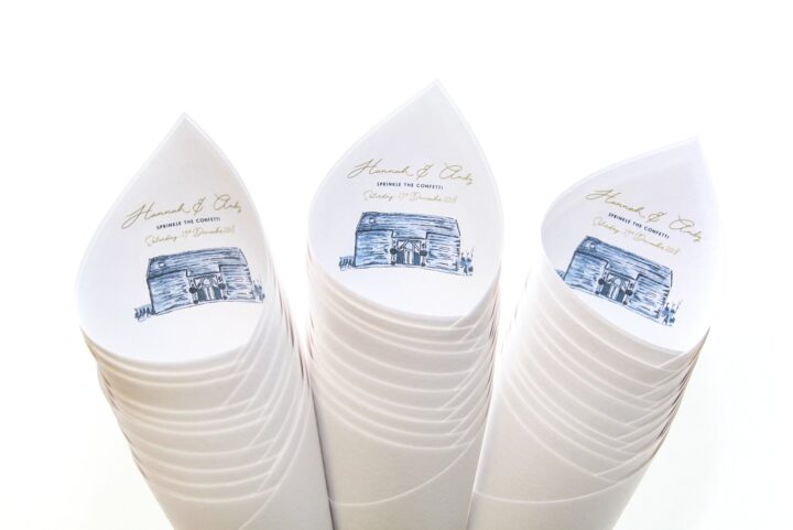 Bespoke Wedding Confetti Cones and Biodegradable Wedding Confetti Bespoke Wedding Confetti Cones and Biodegradable Wedding Confetti
