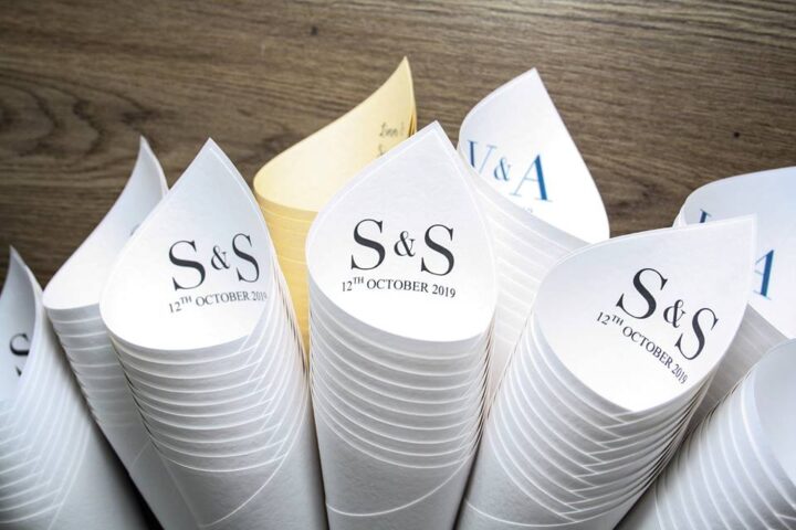 Wedding Confetti Petal Mix and Personalised Confetti Cones Wedding Confetti Petal Mix and Personalised Confetti Cones