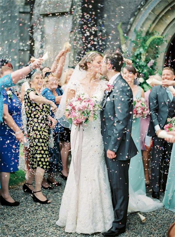 Confetti Cone Company Customer Picture With Biodegradable Wedding Confetti Confetti Cone Company Customer Picture With Biodegradable Wedding Confetti