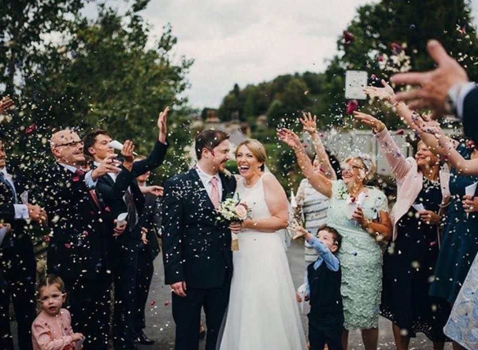 Becky & Stephen’s Confetti Moment! Becky & Stephen's Confetti Moment!