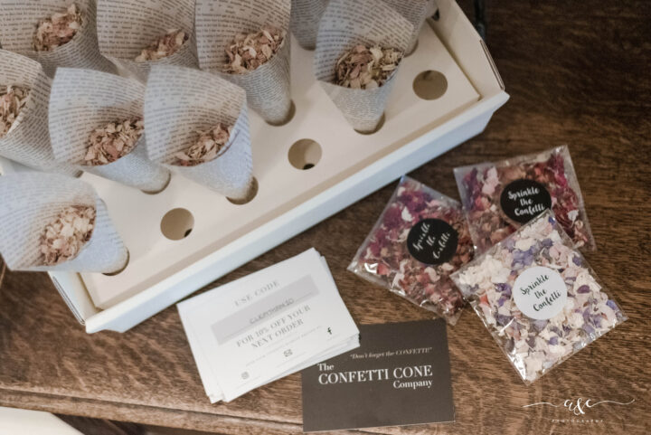 Biodegradable Wedding Confetti At Cleatham Hall Biodegradable Wedding Confetti At Cleatham Hall