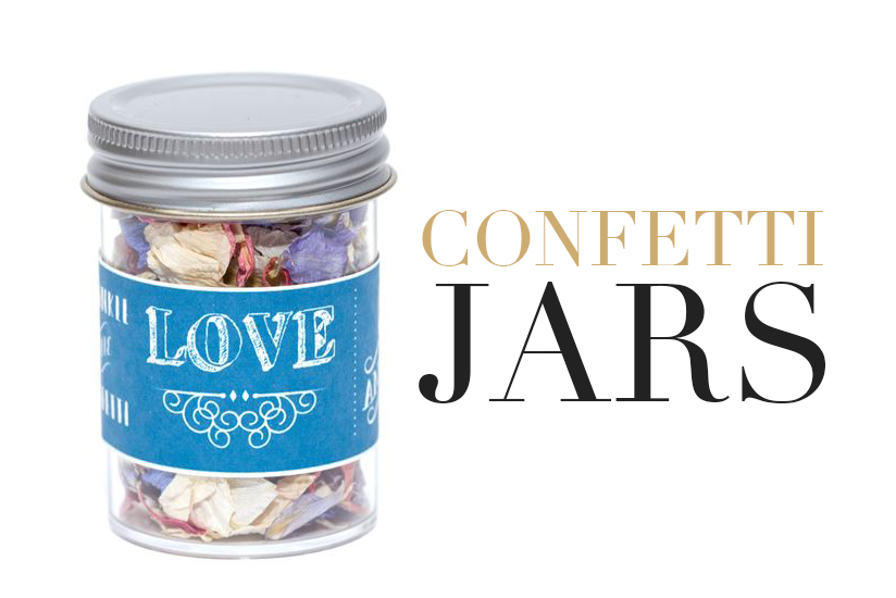 Wedding Confetti Jars
