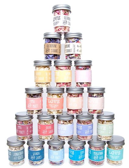 Wedding Confetti Jars Wedding Confetti Jars