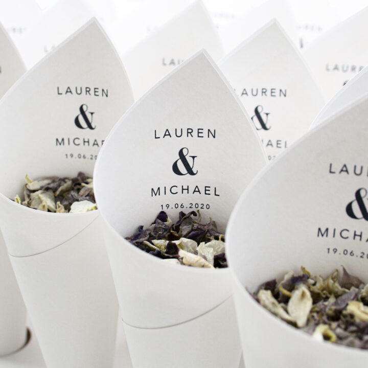 Elegance Confetti Cone Package Elegance Confetti Cone Package