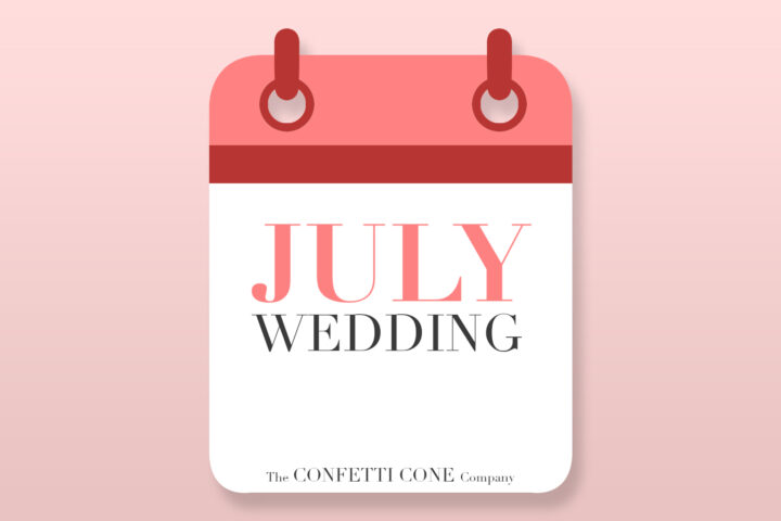 July Wedding With Biodegradable Wedding Confetti July Wedding With Biodegradable Wedding Confetti