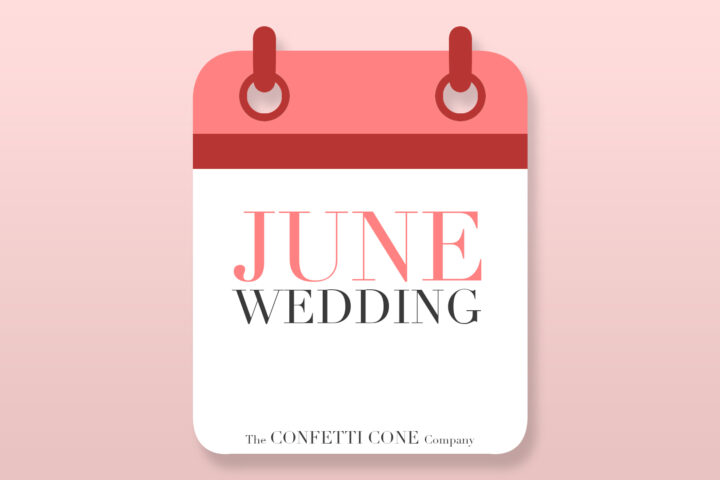 June Wedding With Biodegradable Wedding Confetti June Wedding With Biodegradable Wedding Confetti